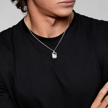 Load image into Gallery viewer, Men's Black Onyx Ingot Urn - Silver