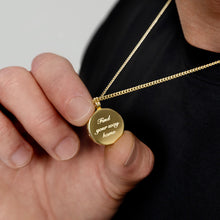 Load image into Gallery viewer, Men's Compass Urn Necklace - Gold