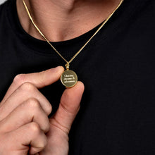 Load image into Gallery viewer, Men's St Christopher Urn Necklace - Gold