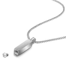 Load image into Gallery viewer, Men's Totem Urn Necklace - Silver