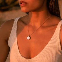 Load image into Gallery viewer, Mother of Pearl Round Locket – Rose Gold