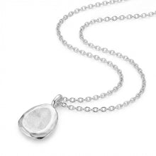 Load image into Gallery viewer, Organic Fingerprint Pebble Necklace - Silver