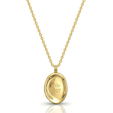 Load image into Gallery viewer, Organic Oval Initial Necklace - Gold