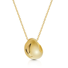 Load image into Gallery viewer, Organic Pebble Urn Ashes Necklace - Gold