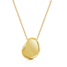 Load image into Gallery viewer, Organic Pebble Urn Ashes Necklace - Gold