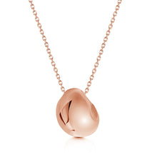 Load image into Gallery viewer, Organic Pebble Urn Ashes Necklace - Rose Gold