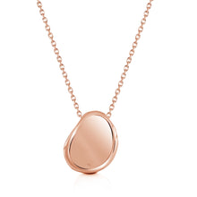 Load image into Gallery viewer, Organic Pebble Urn Ashes Necklace - Rose Gold