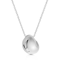 Load image into Gallery viewer, Organic Pebble Urn Ashes Necklace - Silver