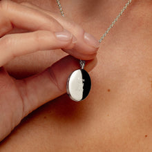 Load image into Gallery viewer, Little Oval Scroll Locket – Silver