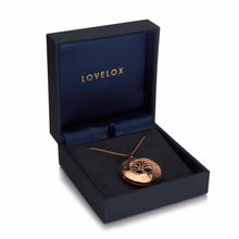 Load image into Gallery viewer, Large Tree of Life Personalised Locket – Rose Gold