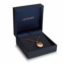 Load image into Gallery viewer, Large Oval Scroll Rose Gold Locket