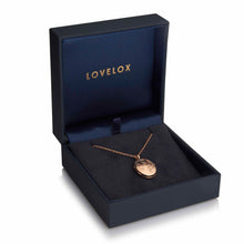 Load image into Gallery viewer, Little Oval Scroll Locket – Rose Gold