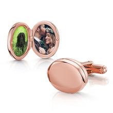 Load image into Gallery viewer, Locket Cufflinks - Rose Gold