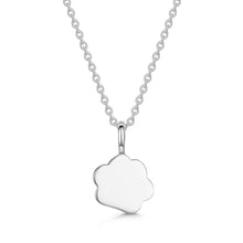 Load image into Gallery viewer, Paw Print Ashes Resin Pendant - Silver