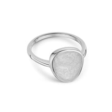 Load image into Gallery viewer, Pebble Ashes Resin Ring - Silver