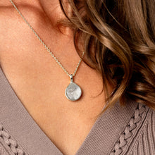 Load image into Gallery viewer, Pressed Fingerprint Necklace - Silver