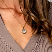 Load image into Gallery viewer, Pressed Fingerprint Necklace - Gold