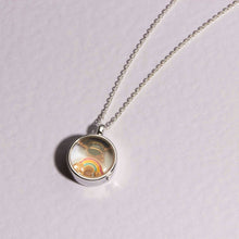 Load image into Gallery viewer, Floating Round Memory Locket - Silver