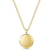 Load image into Gallery viewer, Rope-framed Round Pendant Gold