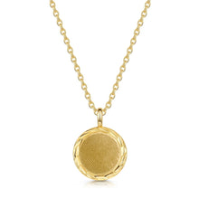 Load image into Gallery viewer, Rope-framed Round Pendant Gold