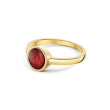 Load image into Gallery viewer, Circular Ashes Resin Ring - Gold