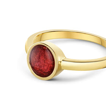 Load image into Gallery viewer, Circular Ashes Resin Ring - Gold