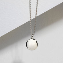 Load image into Gallery viewer, Small Round Urn Ashes Necklace – Silver