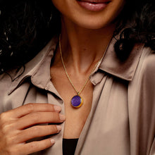 Load image into Gallery viewer, Round Ashes Resin Locket - Solid 14k Gold
