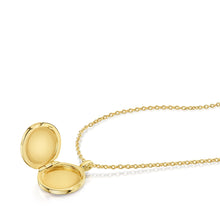 Load image into Gallery viewer, Round Fingerprint Personalised Locket Gold