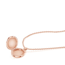 Load image into Gallery viewer, Round Fingerprint Personalised Locket Rose Gold