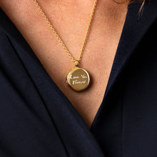 Load image into Gallery viewer, Round Personalised Locket – Solid 14k Gold