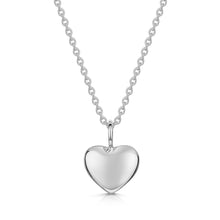 Load image into Gallery viewer, Rounded Heart Ashes Resin Pendant - Silver