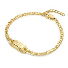 Load image into Gallery viewer, Men's Capsule Urn Bracelet With Cuban Chain - Gold