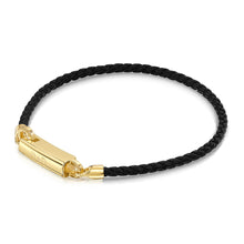 Load image into Gallery viewer, Men's Braided Cord Bracelet With Capsule Urn - Gold