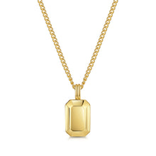 Load image into Gallery viewer, Men's Ingot Urn Necklace - Gold