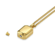 Load image into Gallery viewer, Men's Ingot Urn Necklace - Gold
