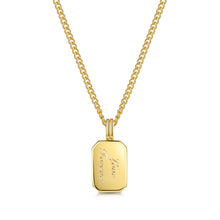 Load image into Gallery viewer, Men's Ingot Urn Necklace - Gold