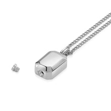 Load image into Gallery viewer, Men's Ingot Urn Necklace - Silver