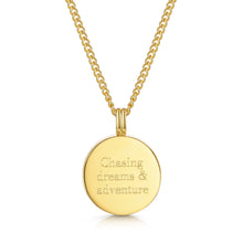 Load image into Gallery viewer, Men's Compass Urn Necklace - Gold