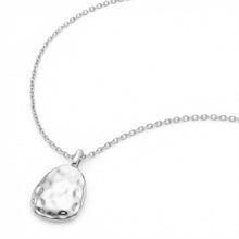 Load image into Gallery viewer, Organic Fingerprint Pebble Necklace - Silver