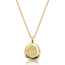 Load image into Gallery viewer, Organic Fingerprint Pebble Necklace - Gold
