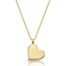 Load image into Gallery viewer, Name & Fingerprint Drop Heart Necklace - Gold
