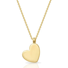 Load image into Gallery viewer, Drop Heart Fingerprint Necklace - Gold