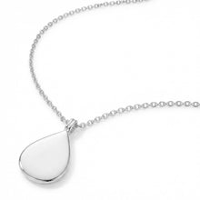 Load image into Gallery viewer, Teardrop Fingerprint Necklace - Silver