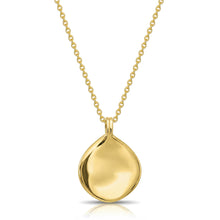 Load image into Gallery viewer, Large Pressed Round Fingerprint Necklace - Gold