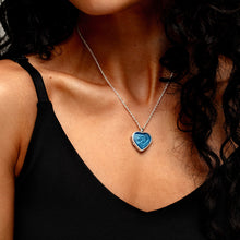 Load image into Gallery viewer, Heart Ashes Resin Locket - Silver