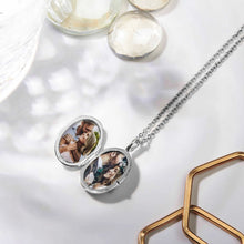 Load image into Gallery viewer, Mother Of Pearl Oval Locket - Silver