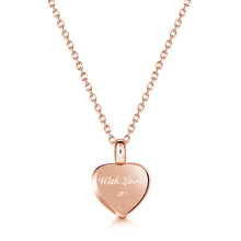 Load image into Gallery viewer, Sunbeam Crystal Heart Urn - Rose Gold