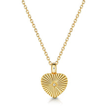 Load image into Gallery viewer, Sunbeam Crystal Heart Urn GOLD