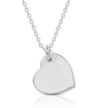 Load image into Gallery viewer, Drop Heart Handwriting Necklace - Silver